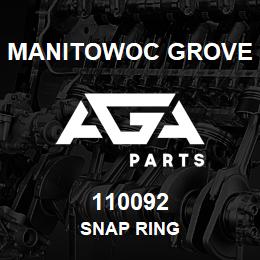 110092 Manitowoc Grove SNAP RING | AGA Parts