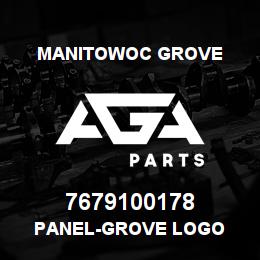 7679100178 Manitowoc Grove PANEL-GROVE LOGO | AGA Parts