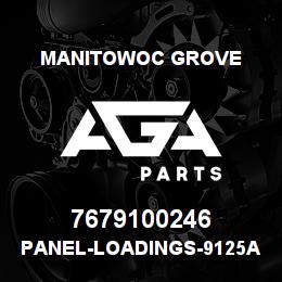 7679100246 Manitowoc Grove PANEL-LOADINGS-9125A WIRELINE | AGA Parts