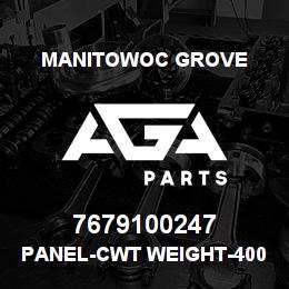 7679100247 Manitowoc Grove PANEL-CWT WEIGHT-4000LB | AGA Parts
