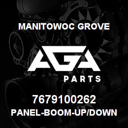 7679100262 Manitowoc Grove PANEL-BOOM-UP/DOWN | AGA Parts
