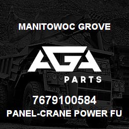 7679100584 Manitowoc Grove PANEL-CRANE POWER FUNCTIONS | AGA Parts