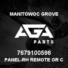7679100596 Manitowoc Grove PANEL-RH REMOTE OR CONTROL | AGA Parts