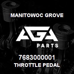 7683000001 Manitowoc Grove THROTTLE PEDAL | AGA Parts