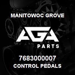 7683000007 Manitowoc Grove CONTROL PEDALS | AGA Parts
