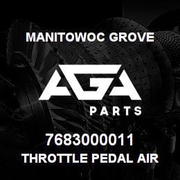 7683000011 Manitowoc Grove THROTTLE PEDAL AIR | AGA Parts