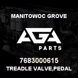 7683000615 Manitowoc Grove TREADLE VALVE,PEDAL | AGA Parts