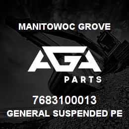 7683100013 Manitowoc Grove GENERAL SUSPENDED PEDAL ASSY | AGA Parts