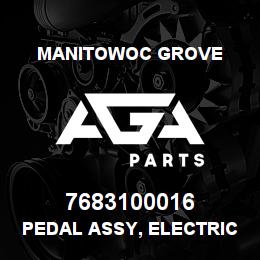 7683100016 Manitowoc Grove PEDAL ASSY, ELECTRIC THROTTLE | AGA Parts