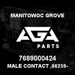 7689000424 Manitowoc Grove MALE CONTACT ,66259-4 | AGA Parts