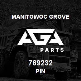 769232 Manitowoc Grove PIN | AGA Parts