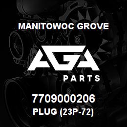 7709000206 Manitowoc Grove PLUG (23P-72) | AGA Parts