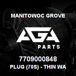 7709000848 Manitowoc Grove PLUG (70S) - THIN WALL - FIG. | AGA Parts