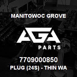 7709000850 Manitowoc Grove PLUG (24S) - THIN WALL - FIG. | AGA Parts