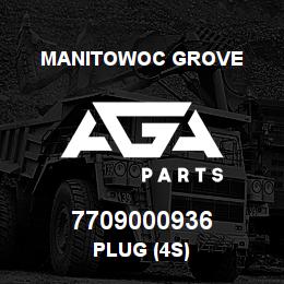7709000936 Manitowoc Grove PLUG (4S) | AGA Parts