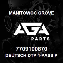 7709100870 Manitowoc Grove DEUTSCH DTP 4-PASS PLUG | AGA Parts