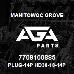 7709100885 Manitowoc Grove PLUG-14P HD36-18-14PN | AGA Parts