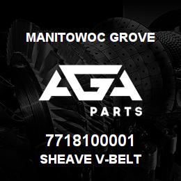7718100001 Manitowoc Grove SHEAVE V-BELT | AGA Parts