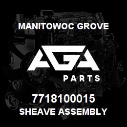 7718100015 Manitowoc Grove SHEAVE ASSEMBLY | AGA Parts