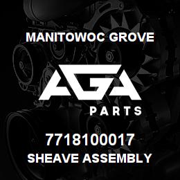 7718100017 Manitowoc Grove SHEAVE ASSEMBLY | AGA Parts