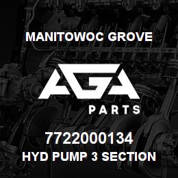 7722000134 Manitowoc Grove HYD PUMP 3 SECTION | AGA Parts