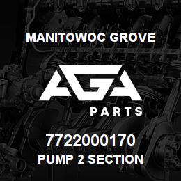 7722000170 Manitowoc Grove PUMP 2 SECTION | AGA Parts