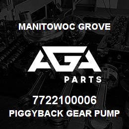 7722100006 Manitowoc Grove PIGGYBACK GEAR PUMP | AGA Parts