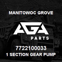 7722100033 Manitowoc Grove 1 SECTION GEAR PUMP | AGA Parts
