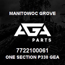 7722100061 Manitowoc Grove ONE SECTION P330 GEAR PUMP | AGA Parts