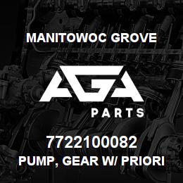 7722100082 Manitowoc Grove PUMP, GEAR W/ PRIORITY FLOW DI | AGA Parts