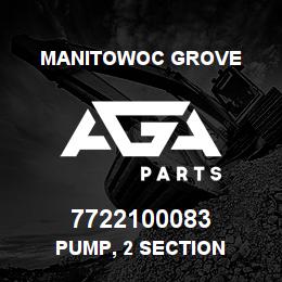 7722100083 Manitowoc Grove PUMP, 2 SECTION | AGA Parts