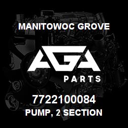7722100084 Manitowoc Grove PUMP, 2 SECTION | AGA Parts