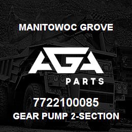 7722100085 Manitowoc Grove Gear Pump 2-Section | AGA Parts
