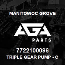 7722100096 Manitowoc Grove TRIPLE GEAR PUMP - CW | AGA Parts