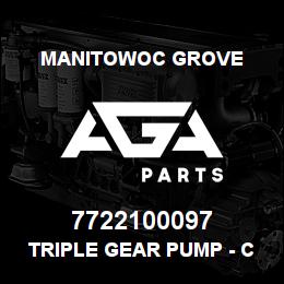 7722100097 Manitowoc Grove TRIPLE GEAR PUMP - CCW | AGA Parts