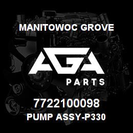 7722100098 Manitowoc Grove PUMP ASSY-P330 | AGA Parts