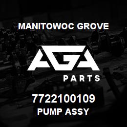 7722100109 Manitowoc Grove PUMP ASSY | AGA Parts