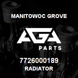 7726000189 Manitowoc Grove RADIATOR | AGA Parts
