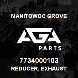 7734000103 Manitowoc Grove REDUCER, EXHAUST | AGA Parts
