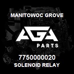 7750000020 Manitowoc Grove SOLENOID RELAY | AGA Parts