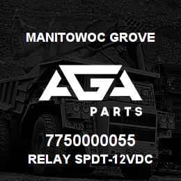 7750000055 Manitowoc Grove RELAY SPDT-12VDC | AGA Parts