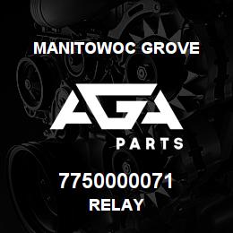 7750000071 Manitowoc Grove RELAY | AGA Parts