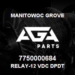 7750000684 Manitowoc Grove RELAY-12 VDC DPDT | AGA Parts