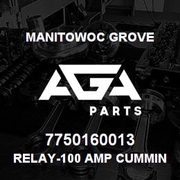 7750160013 Manitowoc Grove RELAY-100 AMP CUMMINS 3916301 | AGA Parts