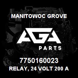 7750160023 Manitowoc Grove RELAY, 24 VOLT 200 AMP SEALED | AGA Parts