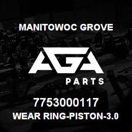 7753000117 Manitowoc Grove WEAR RING-PISTON-3.00 | AGA Parts