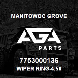 7753000136 Manitowoc Grove WIPER RING-4.50 | AGA Parts