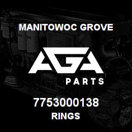 7753000138 Manitowoc Grove RINGS | AGA Parts