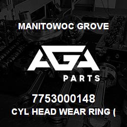 7753000148 Manitowoc Grove CYL HEAD WEAR RING (3.62 ROD) | AGA Parts