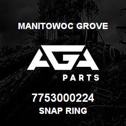 7753000224 Manitowoc Grove SNAP RING | AGA Parts